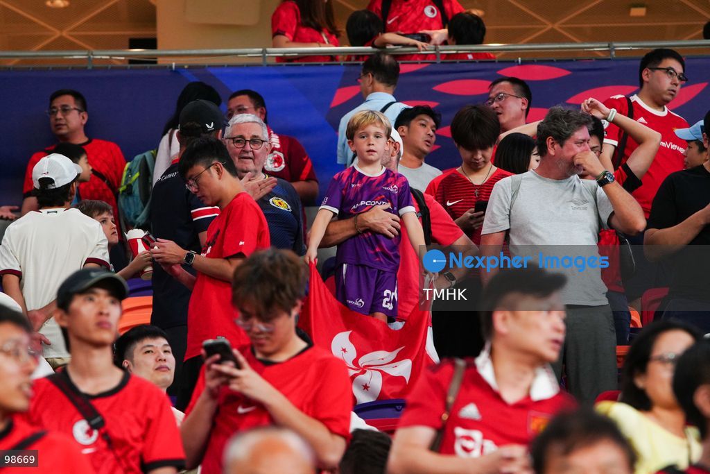 Passionate supporters wave red team colours, clap, and chant slogans to back Hong Kong, China during their FIFA ASEAN Cup Tier 2 match against Laos at Kai Tak Stadium on September 27, 2026 in Hong Kong, where a lively crowd of nearly 19,000 cheered on the home side. (Photo by Zulu Lo/TMHK via Nexpher Images)