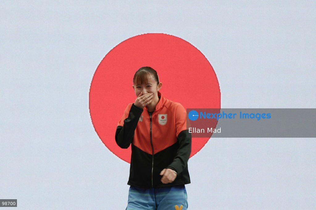 Hina Hayata of Japan during Women's Doubles Final, Table Tennis at the 2026 Asian Games on September 28, 2026 in Japan. (Photo by Ellan Mad/Nexpher Images)