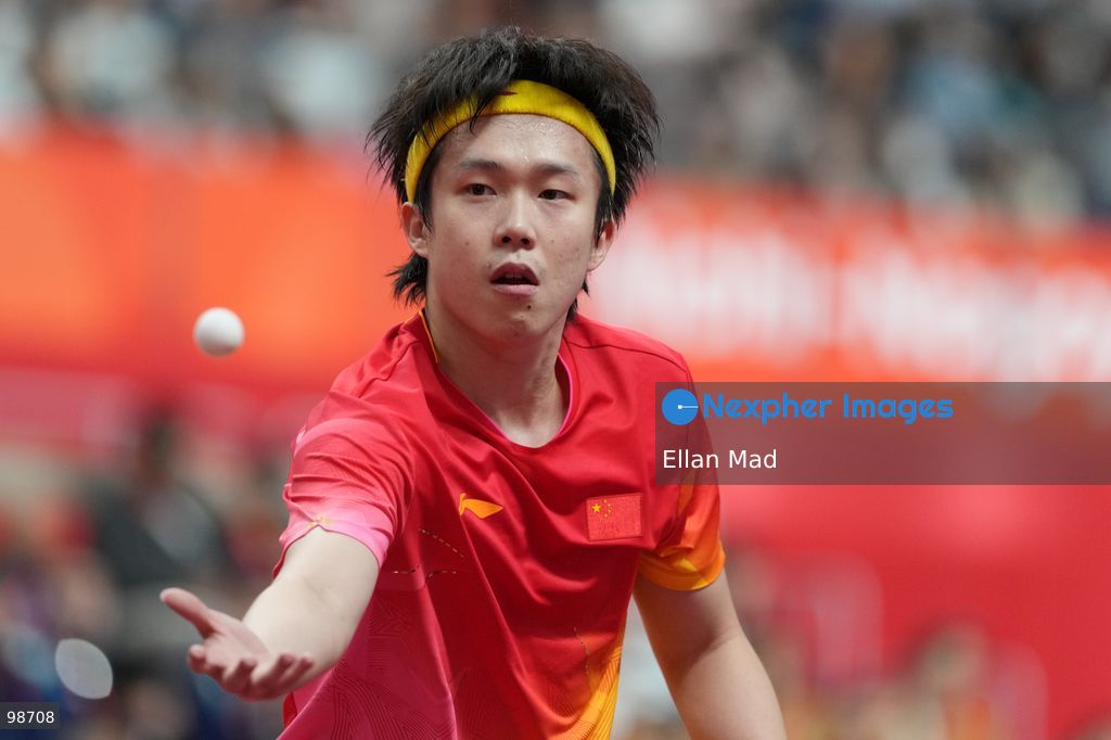 Wang Chuqin of China during Men's Singles Finals, Table Tennis at the 2026 Asian Games on September 28, 2026 in Japan. (Photo by Ellan Mad/Nexpher Images)