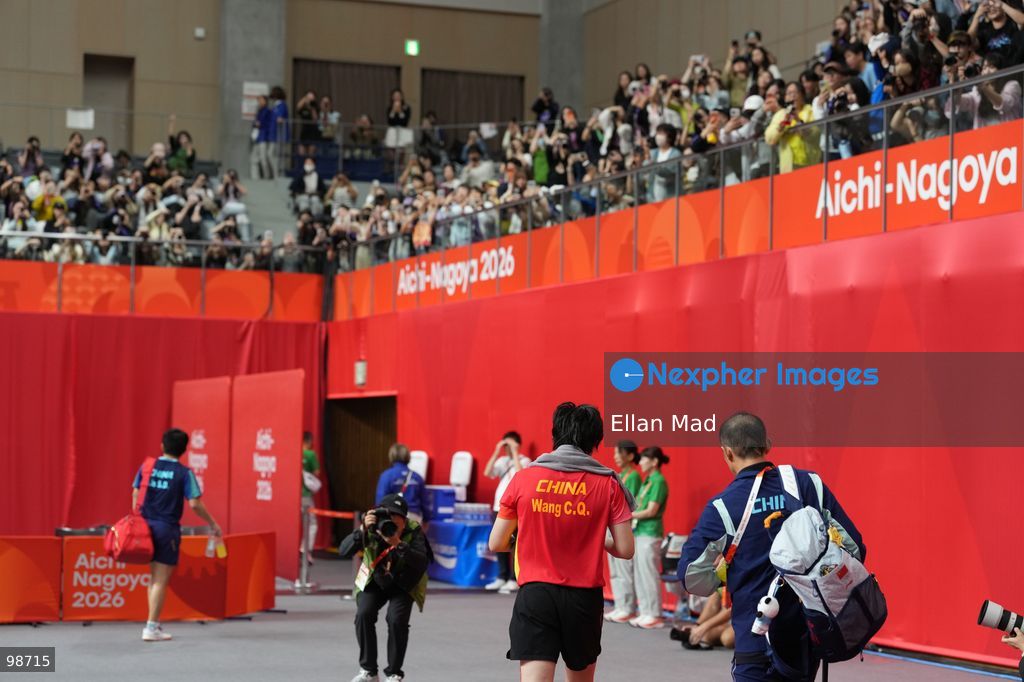 Wang Chuqin of China during Men's Singles Finals, Table Tennis at the 2026 Asian Games on September 28, 2026 in Japan. (Photo by Ellan Mad/Nexpher Images)