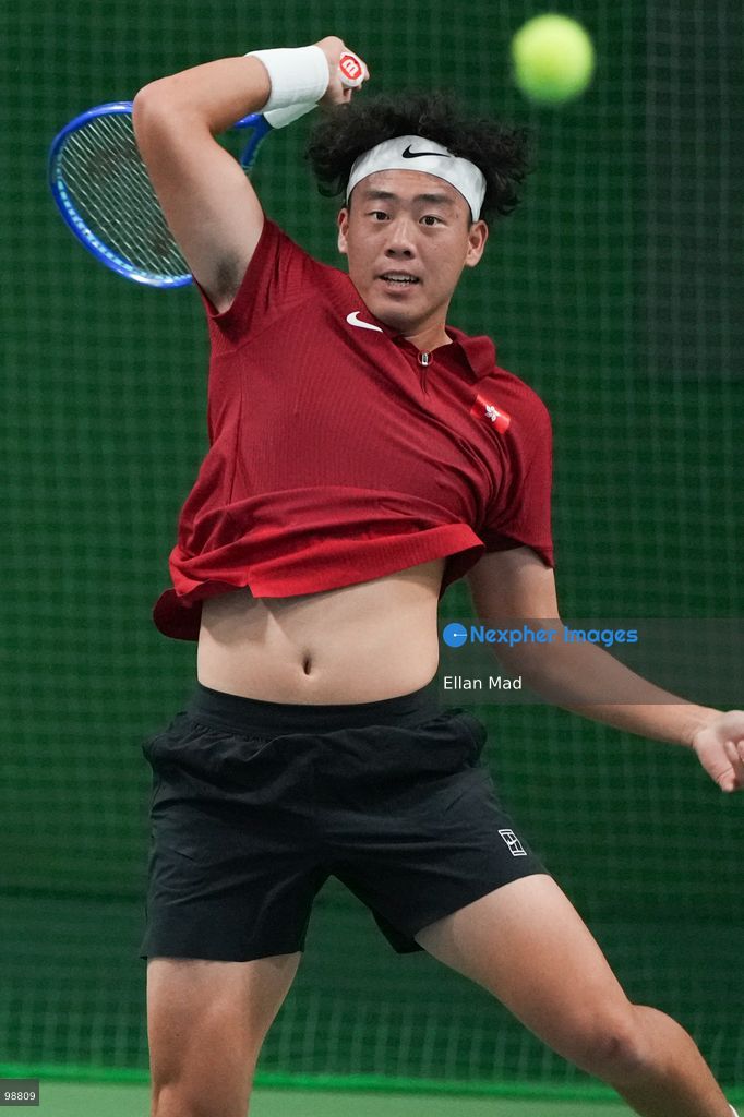Hong Kong Tennis player Coleman Wong Chak-lam at the Asian Games 2026 on September 29, 2026 in Nagoya, Japan. (Photo by Ellan Mad/Nexpher Images)