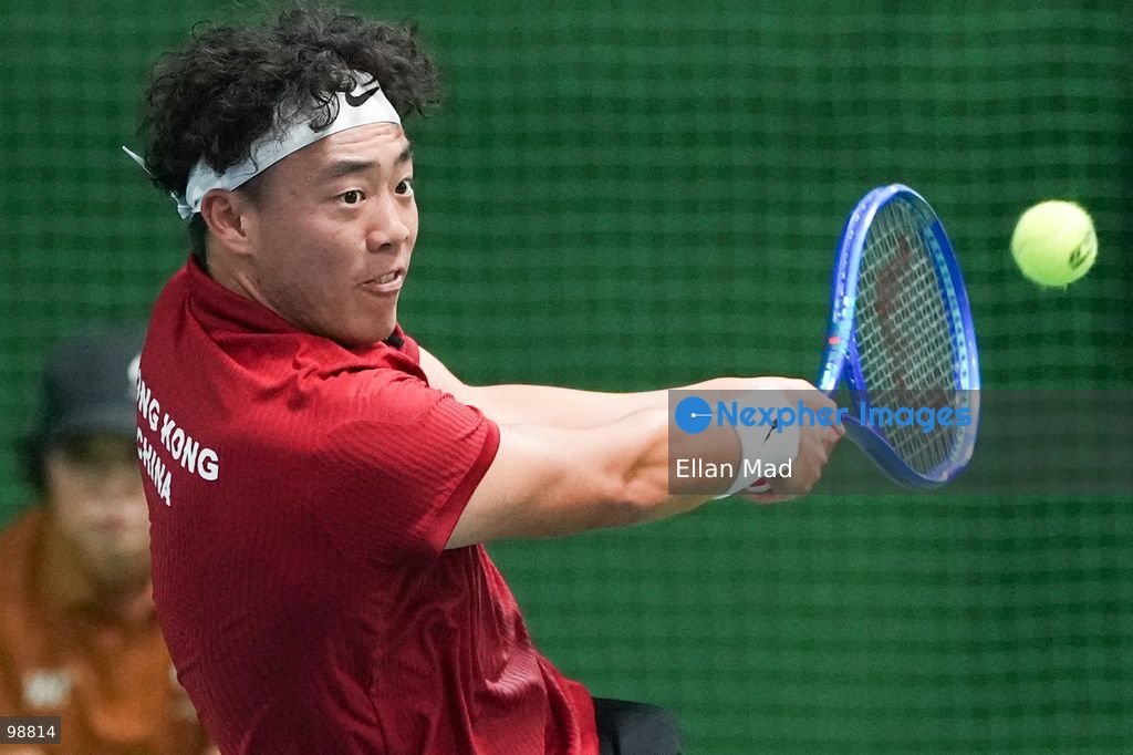 Hong Kong Tennis player Coleman Wong Chak-lam at the Asian Games 2026 on September 29, 2026 in Nagoya, Japan. (Photo by Ellan Mad/Nexpher Images)