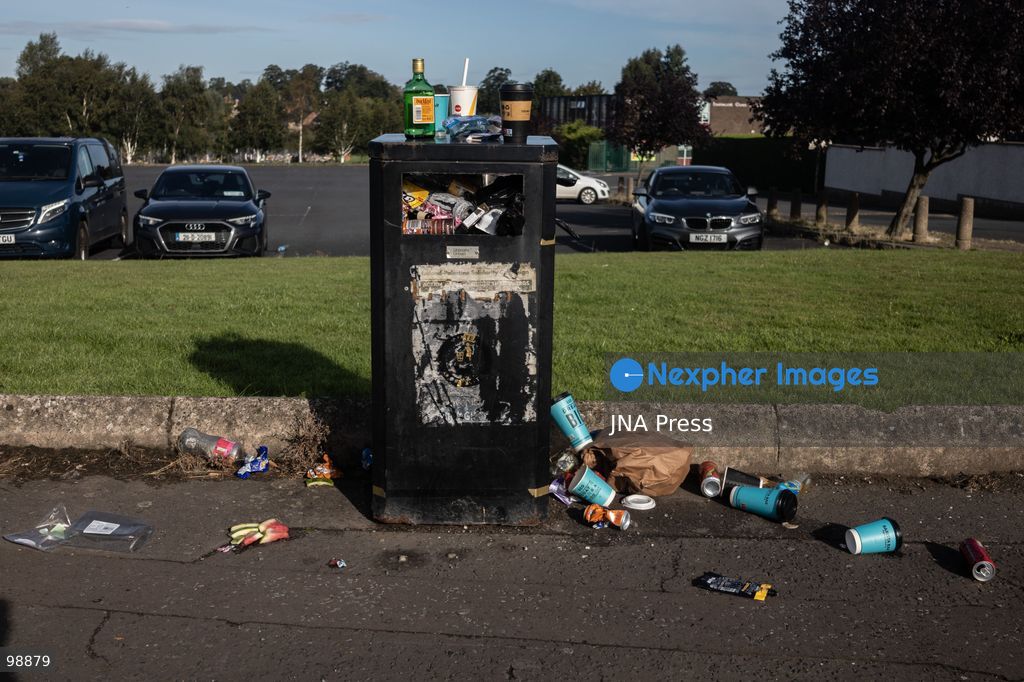 PORTADOWN, NORTHERN IRELAND, SEPTEMBER 28, 2026: Members of the Orange Order gather near Drumcree Parish Church as a standoff over the contentious Drumcree parade continues in Portadown. The Protestant fraternal organization had been granted conditional permission to march along the predominantly nationalist Garvaghy Road for the first time in nearly three decades, but the route was blocked by thousands of protesters and police prevented the parade from proceeding amid public safety concerns. On Monday, residents continued gathering on Garvaghy Road while Orange Order members remained near Drumcree Church as discussions continued with police and officials over the dispute. Photo by Nadia Caimi / JNA Press. (Photo by Nadia Caimi/JNA Press via Nexpher Images)