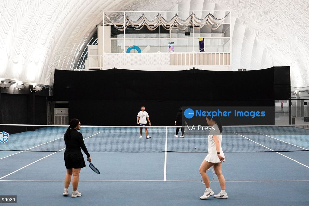 JAKARTA, INDONESIA, SEPTEMBER 2026: Tennis players take part in The Raquette Temple Session as part of the Indonesia Tennis Series in Jakarta. Players from different backgrounds participate in matches and training sessions aimed at bringing together the local tennis community through competitive and recreational play. The Raquette Temple operates tennis and padel facilities in the Jakarta area.  Photo by Muhamad Ridwan / JNA Press. (Photo by Muhamad ridwan/JNA Press via Nexpher Images)