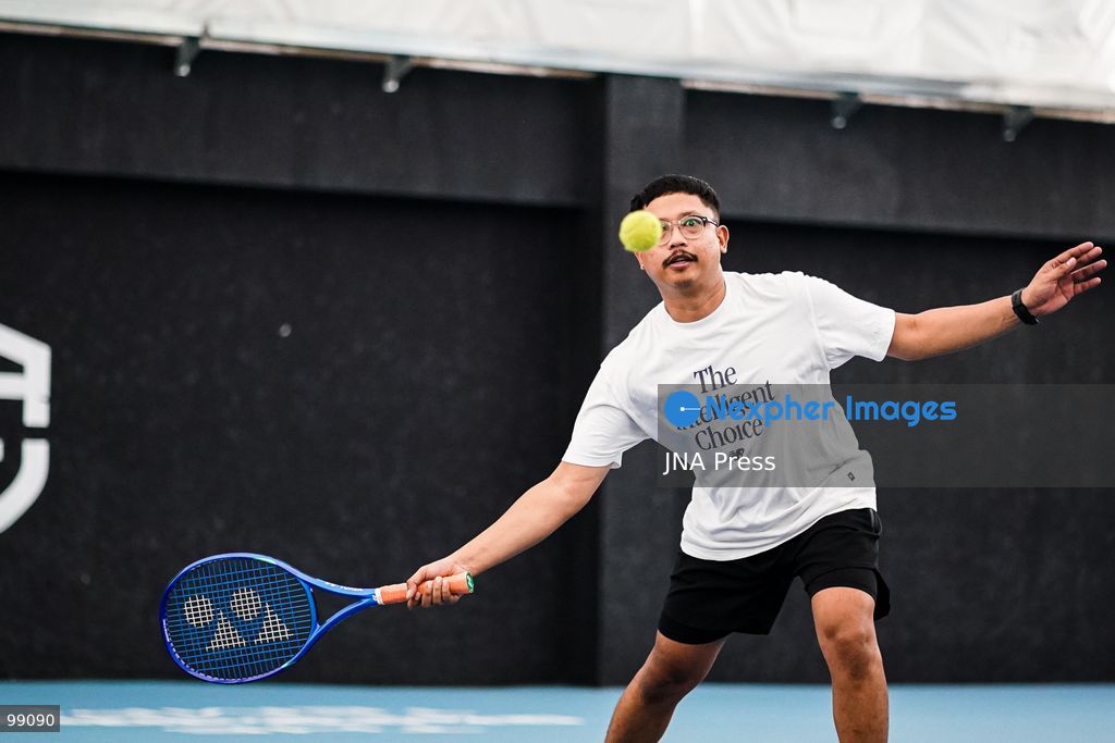 JAKARTA, INDONESIA, SEPTEMBER 2026: Tennis players take part in The Raquette Temple Session as part of the Indonesia Tennis Series in Jakarta. Players from different backgrounds participate in matches and training sessions aimed at bringing together the local tennis community through competitive and recreational play. The Raquette Temple operates tennis and padel facilities in the Jakarta area.  Photo by Muhamad Ridwan / JNA Press. (Photo by Muhamad ridwan/JNA Press via Nexpher Images)
