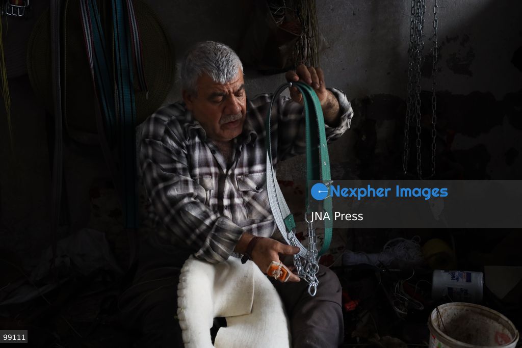 NIZIP, GAZIANTEP, TÜRKİYE, SEPTEMBER 29, 2026: Traditional saddlemaker Müslüm Dokuyucu works on a handmade saddle at his workshop in Nizip, Gaziantep. Dokuyucu has practiced saddlemaking for more than 60 years and continues to produce and repair saddles by hand using traditional techniques, preserving a craft increasingly challenged by modern manufacturing methods. Photo by Bekir Can Sağlam / JNA Press. (Photo by Bekir Can Saglam/JNA Press via Nexpher Images)