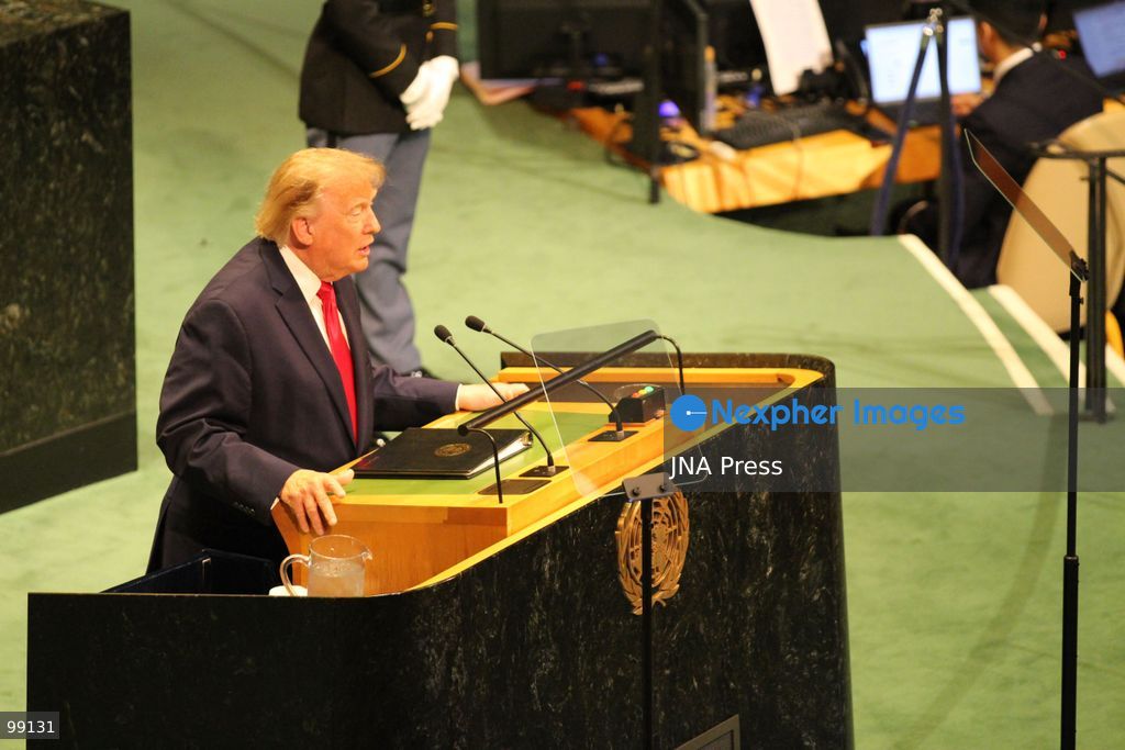 NEW YORK, UNITED STATES, SEPTEMBER 22, 2026: U.S. President Donald Trump addresses the General Debate of the 81st Session of the United Nations General Assembly at UN headquarters in New York. Trump used the address to outline his administration’s foreign policy priorities and positions on international conflicts and U.S. national interests. Photo by Catherine Manso/ JNA Press. (Photo by Catherine Manso/JNA Press via Nexpher Images)