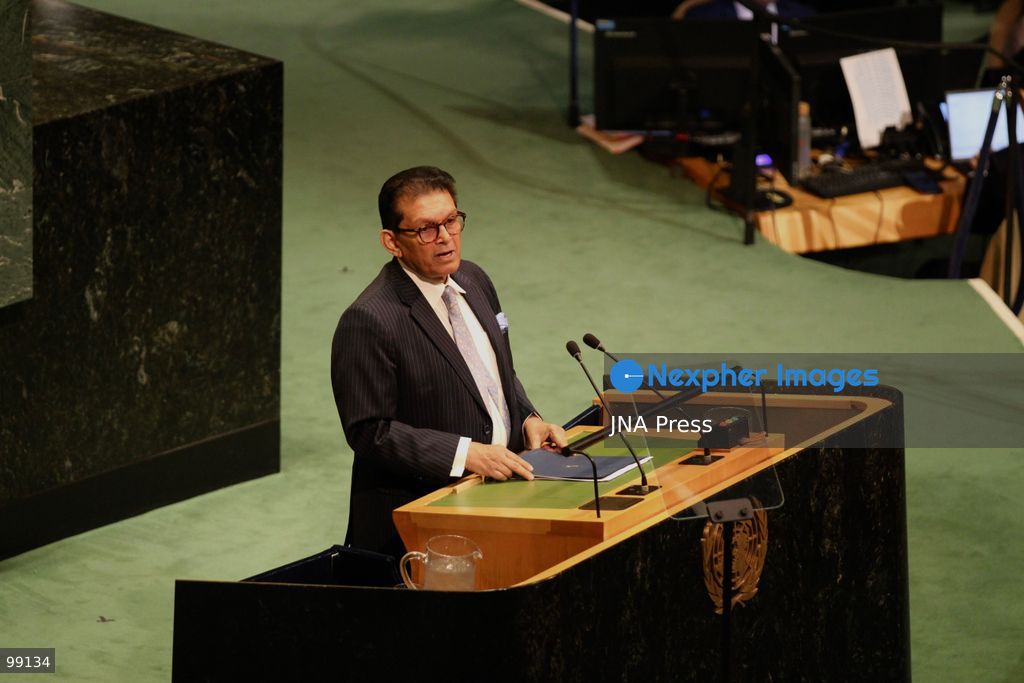 NEW YORK, UNITED STATES, SEPTEMBER 22, 2026: President of the 81st Session of the United Nations General Assembly Khalilur Rahman addresses the opening of the General Debate at UN headquarters in New York. Photo by Catherine Manso / JNA Press. (Photo by Catherine Manso/JNA Press via Nexpher Images)