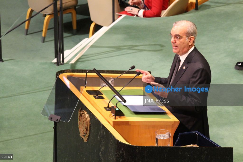 NEW YORK, UNITED STATES, SEPTEMBER 23, 2026: Dominican Republic President Luis Abinader addresses the General Debate of the 81st Session of the United Nations General Assembly at UN headquarters in New York. Abinader discussed international peace and security, the continuing crisis in neighboring Haiti, development and climate change, while calling for greater international cooperation. Photo by Catherine Manso / JNA Press (Photo by Catherine Manso/JNA Press via Nexpher Images)