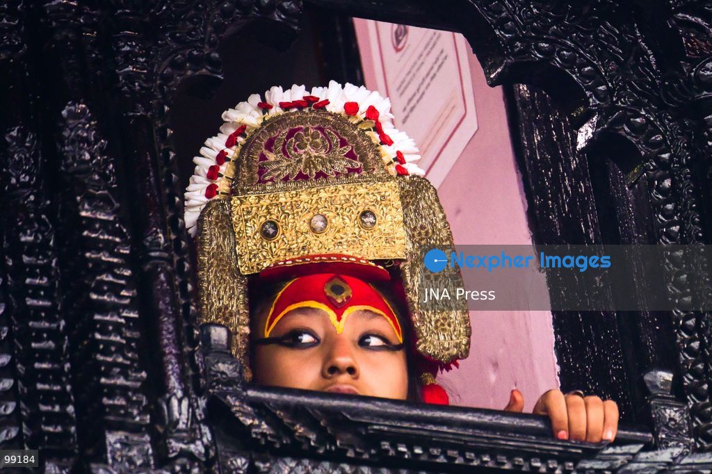 KATHMANDU, NEPAL, SEPTEMBER 29, 2026: Women pull the chariots carrying Kathmandu’s three living deities during Nanicha Ya, the final-day procession of the week-long Indra Jatra festival around Hanumandhoka and Kathmandu Durbar Square. Unlike the preceding chariot processions, traditionally led by men, Nanicha Ya marks the festival tradition in which women take over the pulling of the chariots carrying Royal Living Goddess Kumari Aryatara Shakya, Living God Ganesh and Living God Bhairav. Nepalese President Ram Chandra Paudel attended the concluding ceremonies at Hanumandhoka, receiving tika and prasad from the Kumari. The final-day celebrations also included traditional music, Dashavatar performances, members of the Nepali Army’s Gurju Paltan and religious rituals as devotees gathered to mark the conclusion of Indra Jatra. Photo by Safal Prakash Shrestha / JNA Press. (Photo by Safal Prakash Shrestha/JNA Press via Nexpher Images)