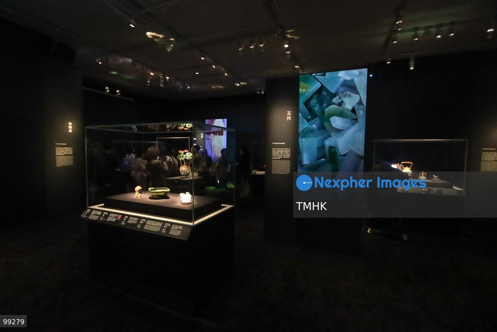 A general wide view shows Gallery 5 during the media preview of "Design for the Forbidden City: Imperial Workshops of the Qing Court" at the Hong Kong Palace Museum on September 29, 2026 in Hong Kong. Incorporating contemporary design interpretations, atmospheric spatial reconstructions, and interactive multimedia installations, the exhibition opens to the public on September 30. (Photo by Gordon Choi/TMHK via Nexpher Images)