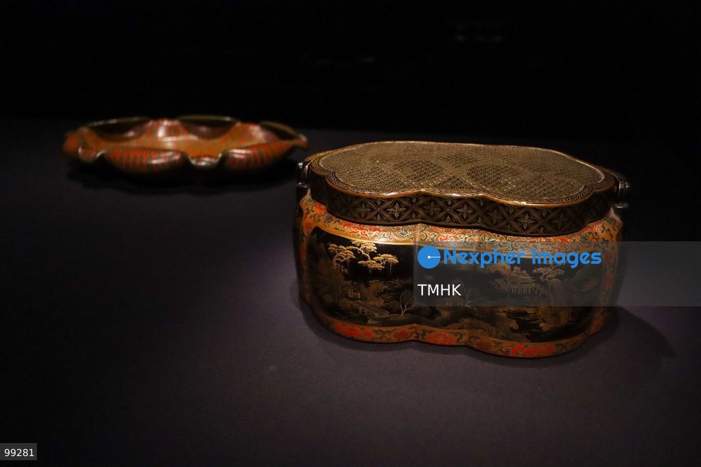 A close-up view shows a masterpiece crafted by the Qing Imperial Workshops on display inside a showcase at the "Design for the Forbidden City: Imperial Workshops of the Qing Court" exhibition at the Hong Kong Palace Museum on September 29, 2026 in Hong Kong. The exhibition explores traditional craftsmanship, material innovations, and court design aesthetics from the Qing dynasty. (Photo by Gordon Choi/TMHK via Nexpher Images)