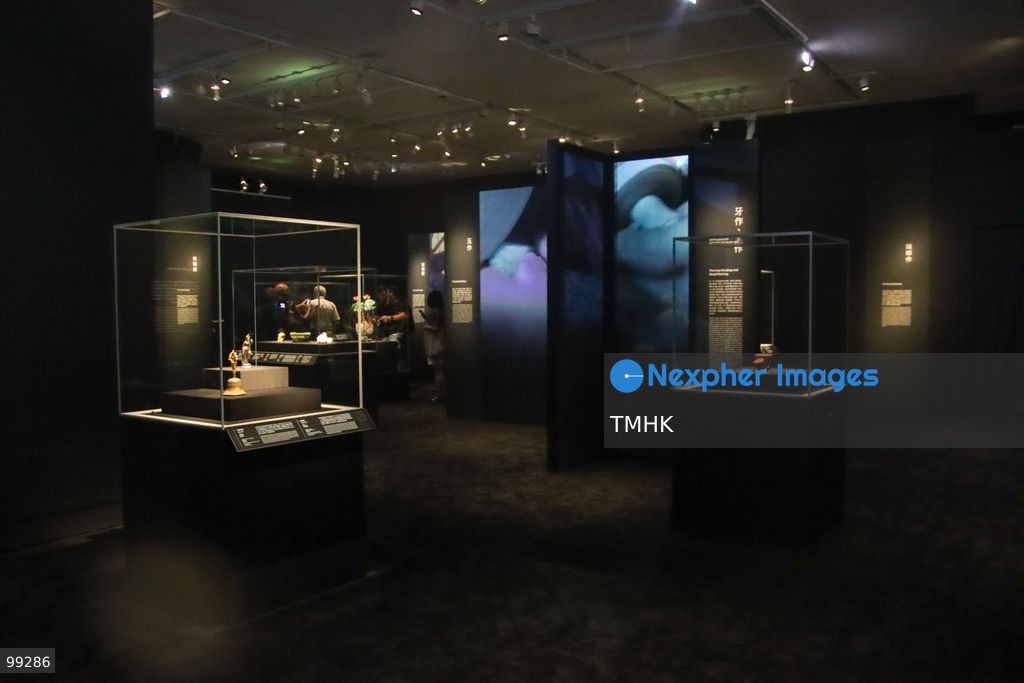 A general wide view shows Gallery 5 during the media preview of "Design for the Forbidden City: Imperial Workshops of the Qing Court" at the Hong Kong Palace Museum on September 29, 2026 in Hong Kong. Incorporating contemporary design interpretations, atmospheric spatial reconstructions, and interactive multimedia installations, the exhibition opens to the public on September 30. (Photo by Gordon Choi/TMHK via Nexpher Images)