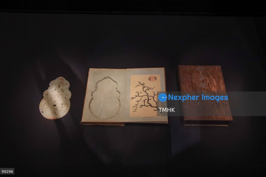 A close-up view shows a masterpiece crafted by the Qing Imperial Workshops on display inside a showcase at the "Design for the Forbidden City: Imperial Workshops of the Qing Court" exhibition at the Hong Kong Palace Museum on September 29, 2026 in Hong Kong. The exhibition explores traditional craftsmanship, material innovations, and court design aesthetics from the Qing dynasty. (Photo by Gordon Choi/TMHK via Nexpher Images)
