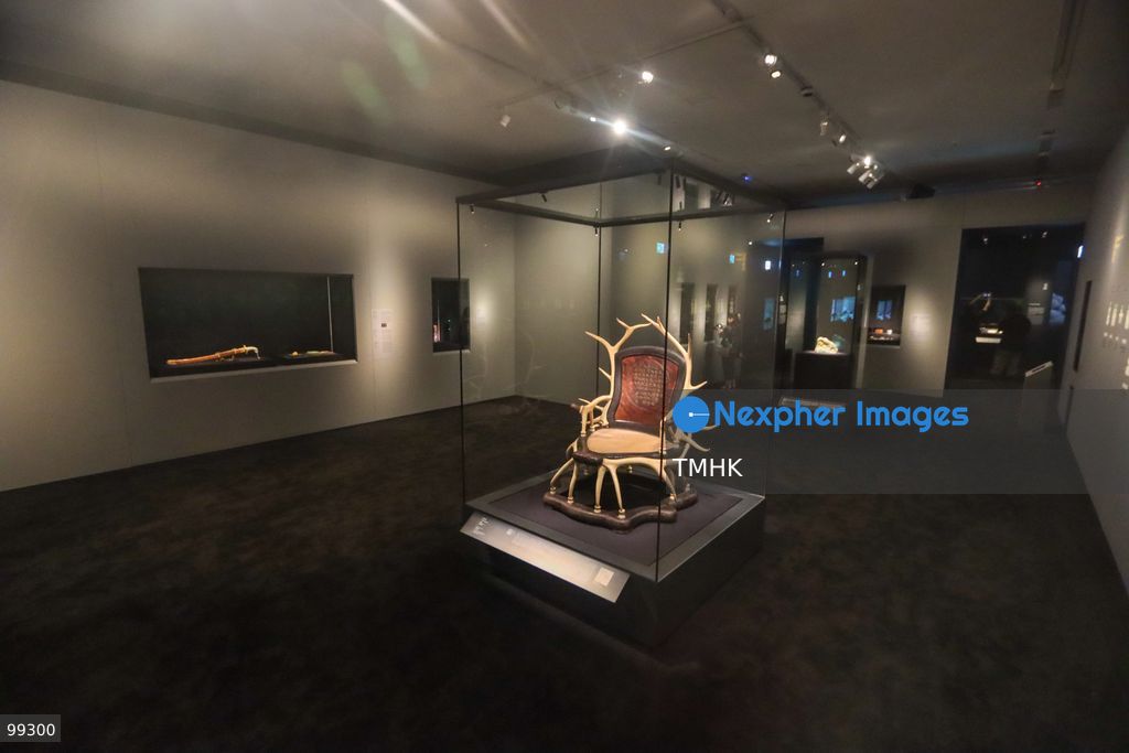 A general wide view shows Gallery 5 during the media preview of "Design for the Forbidden City: Imperial Workshops of the Qing Court" at the Hong Kong Palace Museum on September 29, 2026 in Hong Kong. Incorporating contemporary design interpretations, atmospheric spatial reconstructions, and interactive multimedia installations, the exhibition opens to the public on September 30. (Photo by Gordon Choi/TMHK via Nexpher Images)