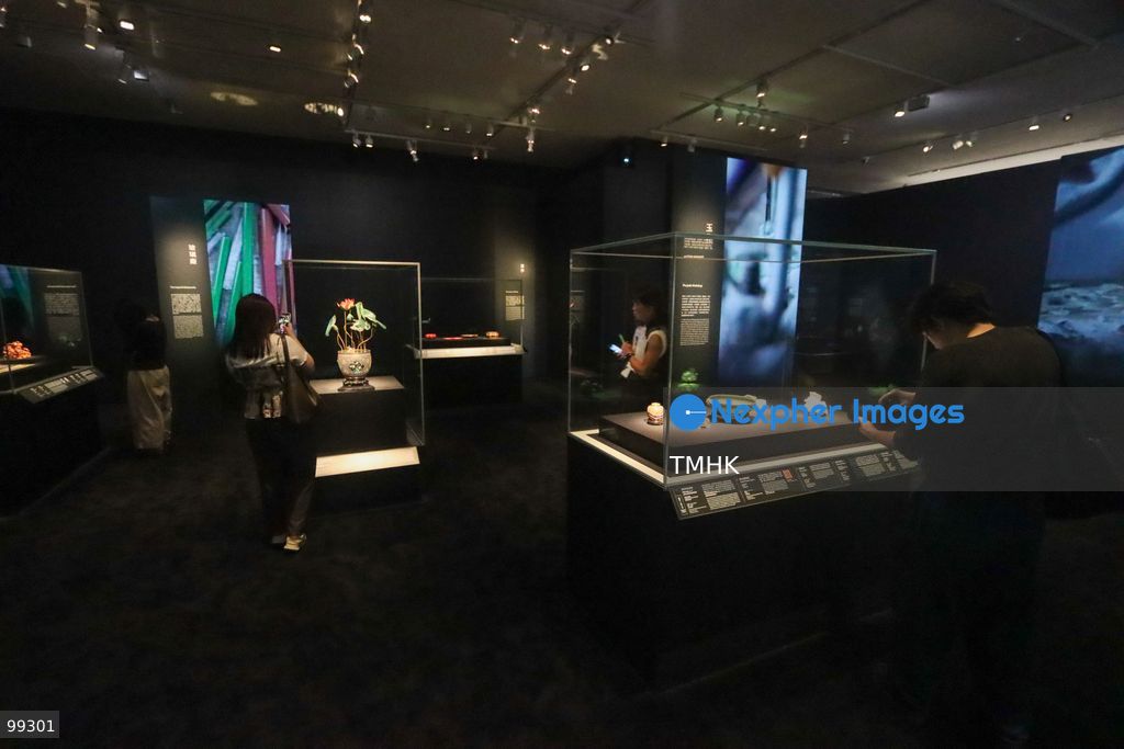A general wide view shows Gallery 5 during the media preview of "Design for the Forbidden City: Imperial Workshops of the Qing Court" at the Hong Kong Palace Museum on September 29, 2026 in Hong Kong. Incorporating contemporary design interpretations, atmospheric spatial reconstructions, and interactive multimedia installations, the exhibition opens to the public on September 30. (Photo by Gordon Choi/TMHK via Nexpher Images)