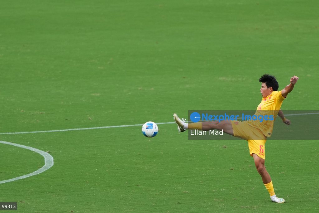 chinese footballer Xu Bin during a football match between South Korea and China at the 2026 asia games on September 30, 2026 in Nagai Stadium, Osaka, Japan (Photo by Ellan Mad/Nexpher Images)