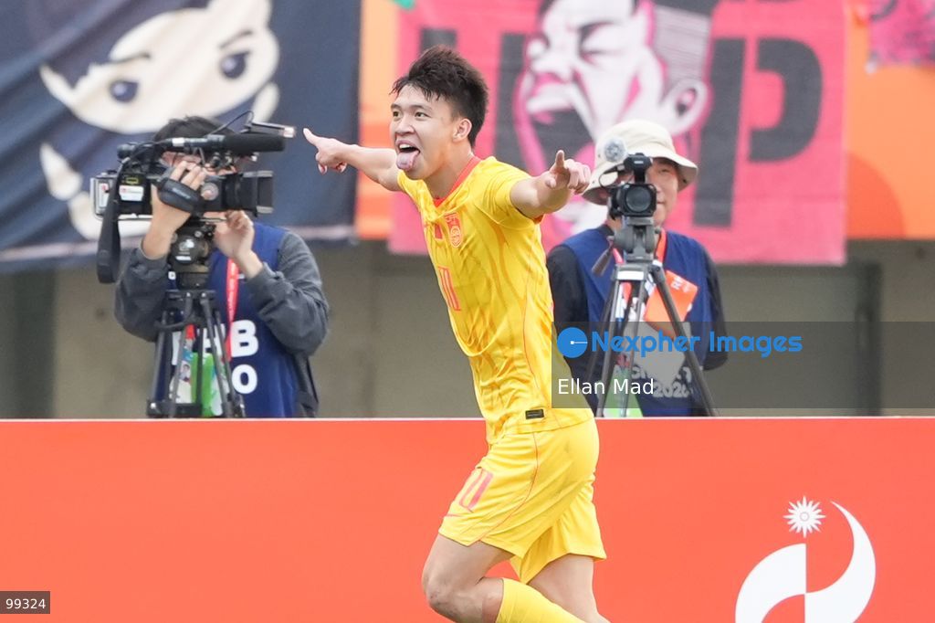 Chinese footballer Wang Yudong during a football match between South Korea and China at the 2026 asia games on September 30, 2026 in Nagai Stadium, Osaka, Japan (Photo by Ellan Mad/Nexpher Images)