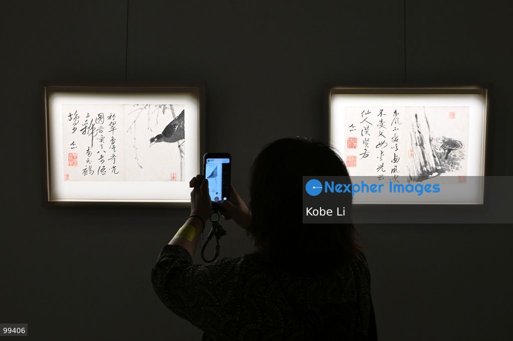 Album of Miscellaneous Subjects, the artworks of Zhu Da (Bada Shanren), displaying at Fine Classical and Modern Chinese Paintings of Sotheby's Hong Kong Autumn Sales 2026 on September 30, 2026 in Hong Kong. (Photo by Kobe Li/Nexpher Images)