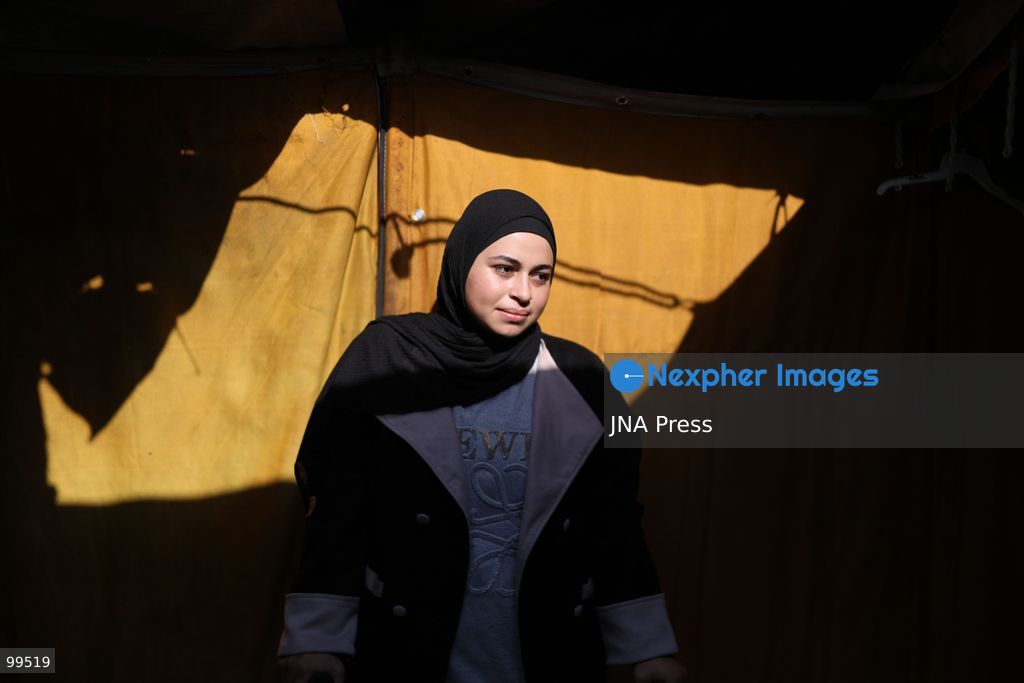 NUSEIRAT, GAZA STRIP, SEPTEMBER 30, 2026: Sixteen-year-old Malak al-Ghoul trains and plays football while living displaced with her family in the Nuseirat refugee camp in the central Gaza Strip. Malak lost her right leg after her family's home in Hamad City was struck on March 2, 2024. Now living with her family of 10 in Nuseirat, she continues to pursue her passion for sport and plays with Palestine's amputee football team, determined to continue training and pursue her ambitions despite her injury and displacement. Photo by Ramzi Abu Amer / JNA Press. (Photo by Ramzi Abu Amer/JNA Press via Nexpher Images)