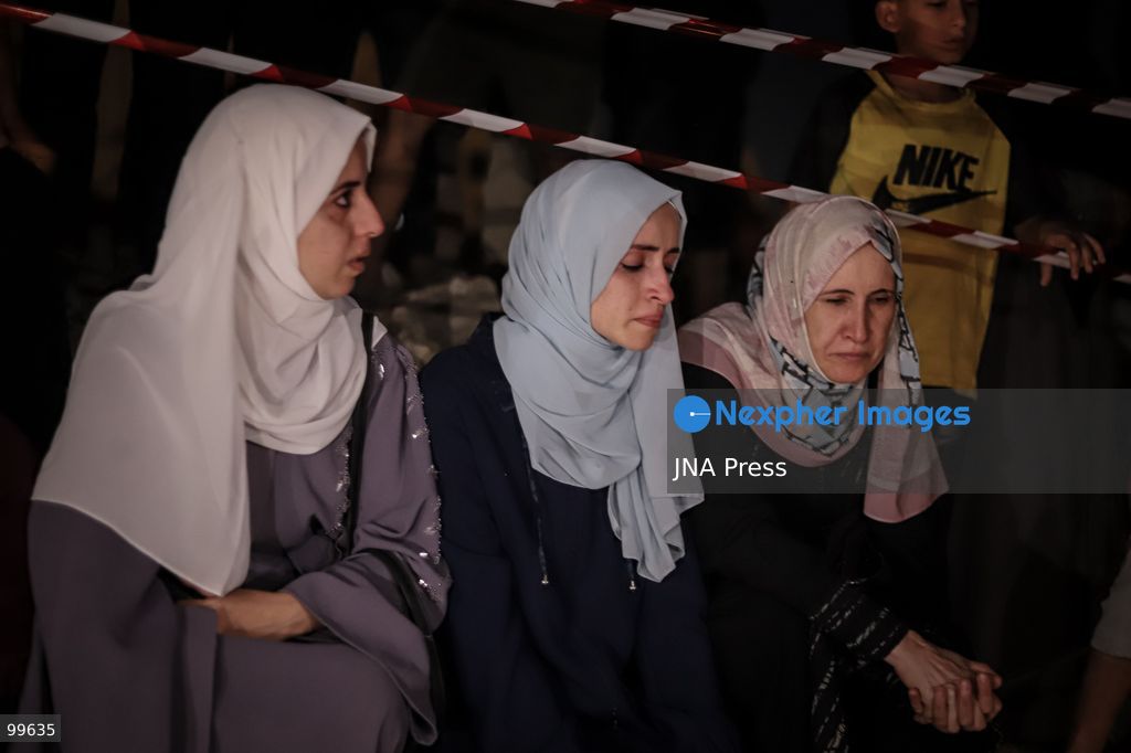 GAZA CITY, GAZA STRIP, SEPTEMBER 30, 2026: Palestinians attend a farewell viewing for 105 people who were killed in an Israeli bombardment on October 25, 2023, during the war in the Gaza Strip. The ceremony was held nearly three years after their deaths. Photo by Mohammed M. Skaik / JNA Press. (Photo by Mohammed M Skaik/JNA Press via Nexpher Images)