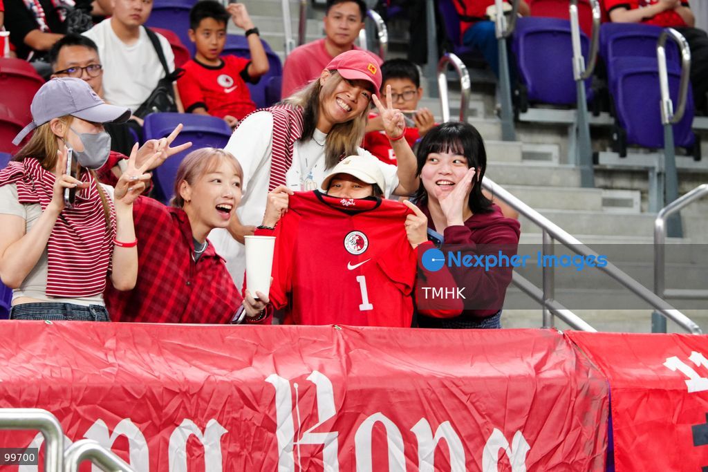 A crowd of over 20,000 spectators chant, wave red flags, and celebrate in the stands during Hong Kong, China's 2-0 victory over Brunei at the FIFA ASEAN Cup at Kai Tak Stadium on September 30, 2026 in Hong Kong. (Photo by Zulu Lo/TMHK via Nexpher Images)