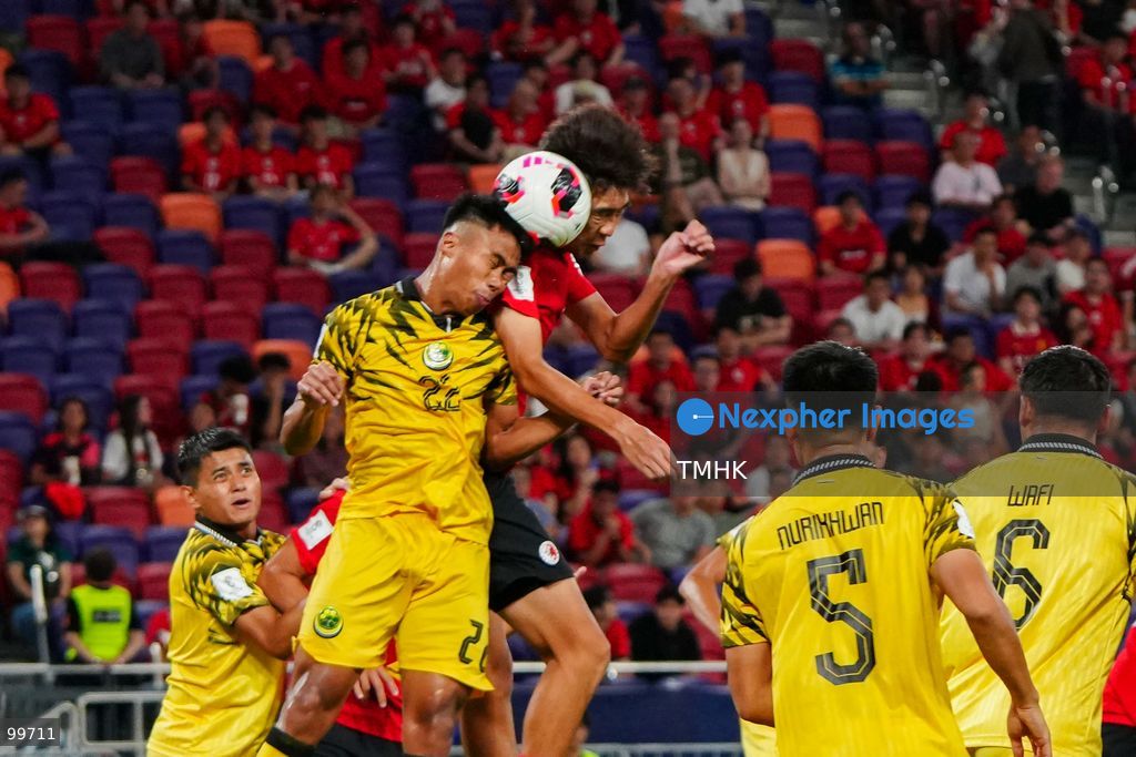 A general view shows Hong Kong, China competing against Brunei during a FIFA ASEAN Cup Tier 2 match at Kai Tak Stadium on September 30, 2026 in Hong Kong. Facing a 10-man Brunei side following a second-half red card, Hong Kong, China secured a 2-0 victory with goals from Philip Chan Siu-kwan and Matt Orr to advance to Saturday's final against Cambodia. (Photo by Zulu Lo/TMHK via Nexpher Images)