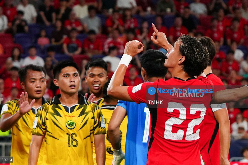 A general view shows Hong Kong, China competing against Brunei during a FIFA ASEAN Cup Tier 2 match at Kai Tak Stadium on September 30, 2026 in Hong Kong. Facing a 10-man Brunei side following a second-half red card, Hong Kong, China secured a 2-0 victory with goals from Philip Chan Siu-kwan and Matt Orr to advance to Saturday's final against Cambodia. (Photo by Zulu Lo/TMHK via Nexpher Images)