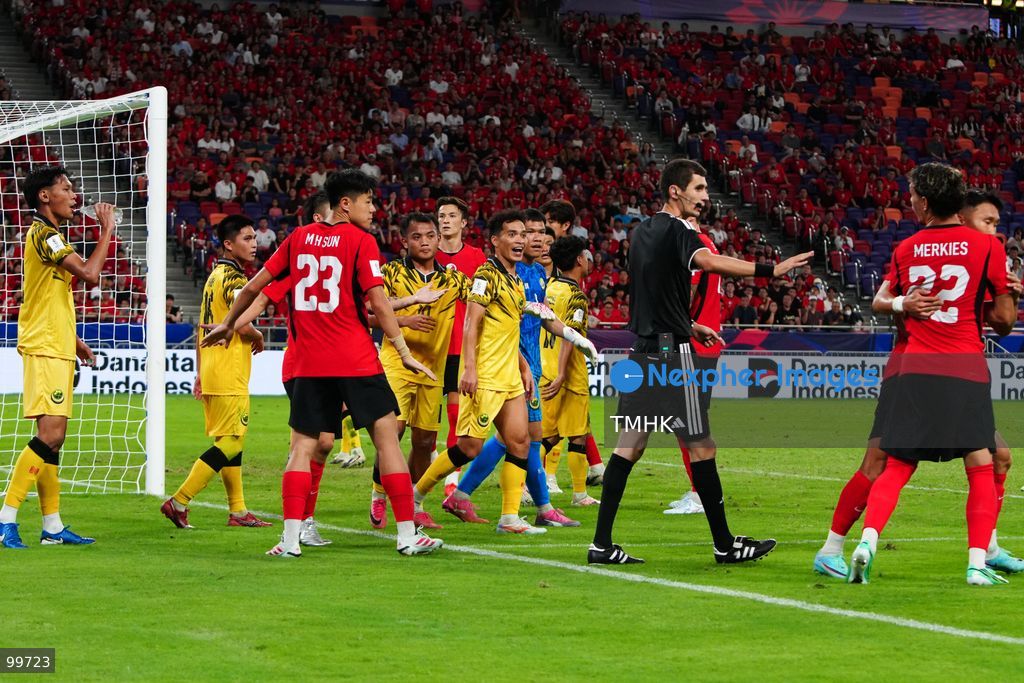 A general view shows Hong Kong, China competing against Brunei during a FIFA ASEAN Cup Tier 2 match at Kai Tak Stadium on September 30, 2026 in Hong Kong. Facing a 10-man Brunei side following a second-half red card, Hong Kong, China secured a 2-0 victory with goals from Philip Chan Siu-kwan and Matt Orr to advance to Saturday's final against Cambodia. (Photo by Zulu Lo/TMHK via Nexpher Images)