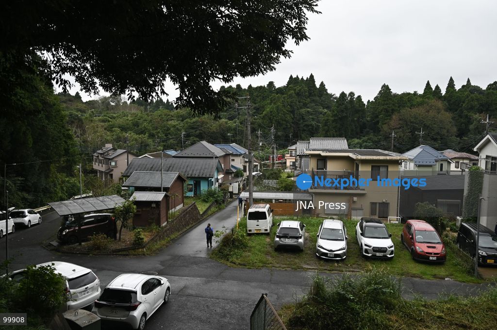 CHIBA, JAPAN, OCTOBER 1, 2026: Flooding affects a residential area in Chiba after heavy rains associated with Typhoon No. 25 caused a long-neglected embankment to collapse, blocking a drainage channel. With another typhoon approaching, residents face continued flooding as restoration work has yet to be completed. Photo by Soichiro Koriyama / JNA Press. (Photo by Soichiro Koriyama/JNA Press via Nexpher Images)