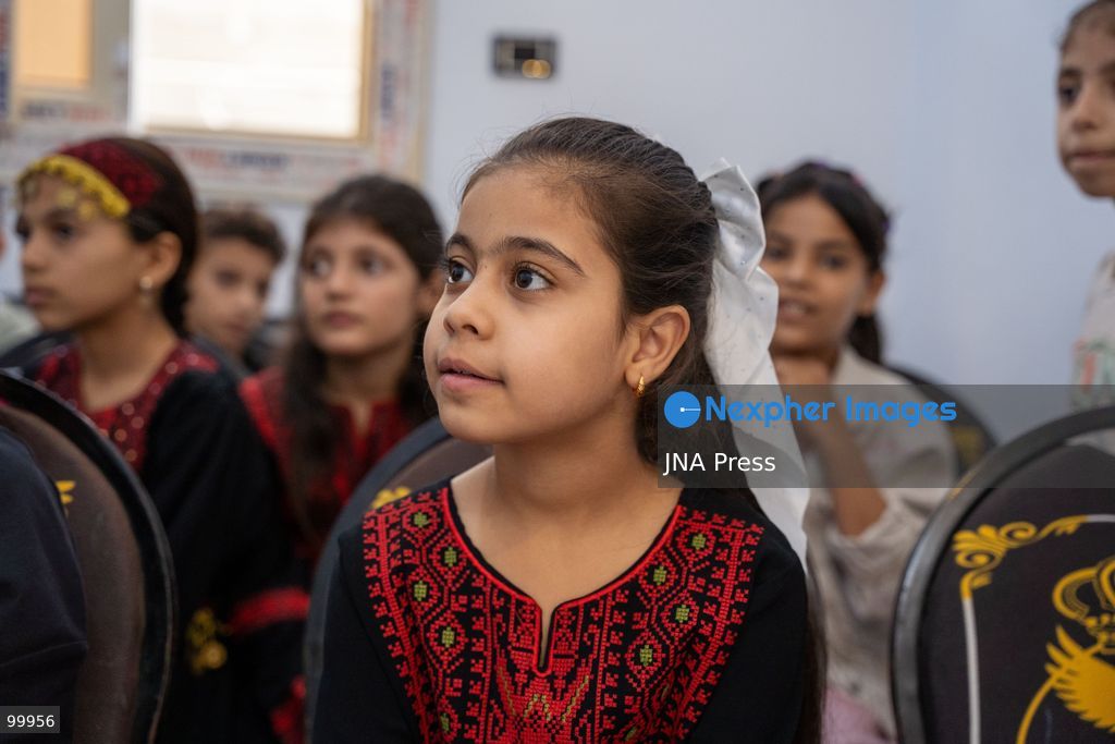 AL-ARISH, NORTH SINAI, EGYPT, OCTOBER 1, 2026: Palestinian children attend Al-Amal School in Al-Arish, North Sinai, which provides education based on the Palestinian curriculum for Palestinian students living in the city. The school also provides psychological support to students as the new academic year begins in Gaza. Hadeel Zaab, a school official, said she left Gaza for Egypt during the war and began teaching Palestinian children who arrived in Al-Arish, helping them prepare for Palestinian curriculum examinations while providing psychological support. Photo by Mohamed Arafat / JNA Press. (Photo by Mohamed Arafat/JNA Press via Nexpher Images)