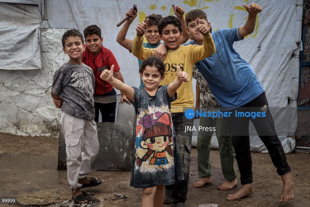 GAZA CITY, GAZA STRIP, OCTOBER 1, 2026: Palestinians go about their daily lives amid rainfall in Gaza City as rain affects streets and residential areas on Thursday evening. Photo by Mohammed M. Skaik / JNA Press. (Photo by Mohammed M Skaik/JNA Press via Nexpher Images)